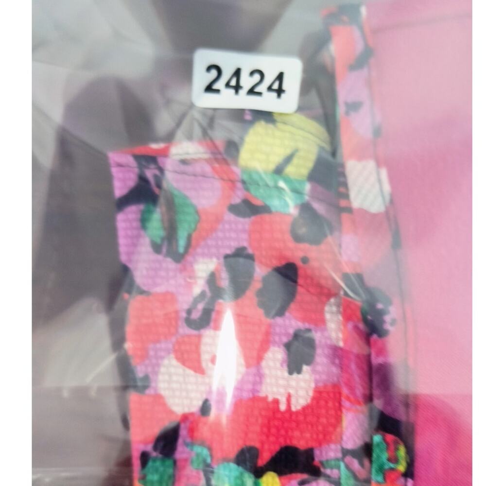 Lilly Pulitzer Mini Wrap Dress Small Pink Multicolor Floral Sleeveless Stretch - Picture 16 of 16